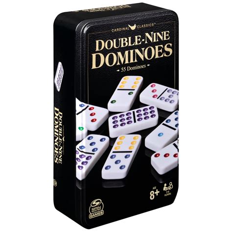 Snapklik.com : Cardinal Classics Double Nine Dominoes Set In Storage Tin, For Kids & Adults ...