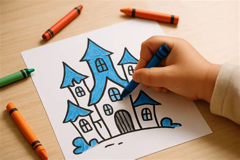 Haunted House Coloring Pages for Halloween Fun - Coloring Pages Bundle