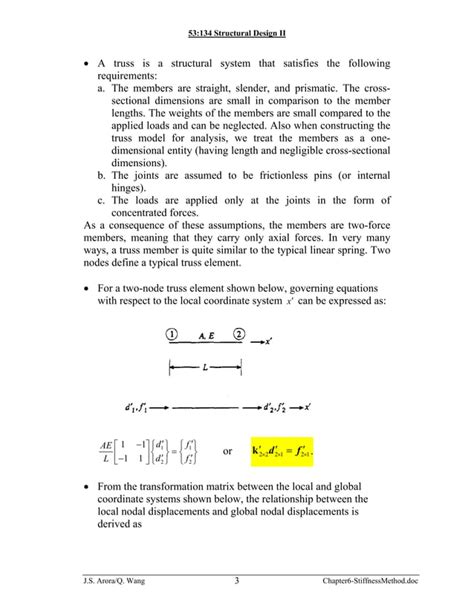 Image result for 3D Stiffness Method Examples