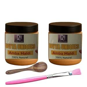 Divya Uniques 100% Natural Amba Haldi Powder (2x100g) - Wild Turmeric ...