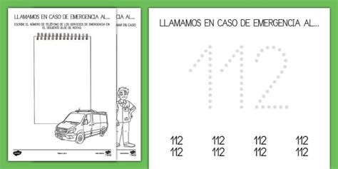 Ficha de actividad: Número de emergencia - Primeros Auxilios