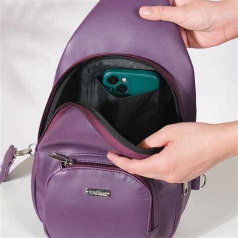Voyager One Shoulder Sling Backpack Purple Online - Premium Sling Bag ...