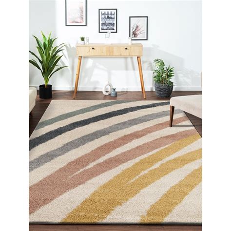 Buy OBSESSIONS Polypropylene Anti-Skid Modern Bedside Runner Multi (2 ...