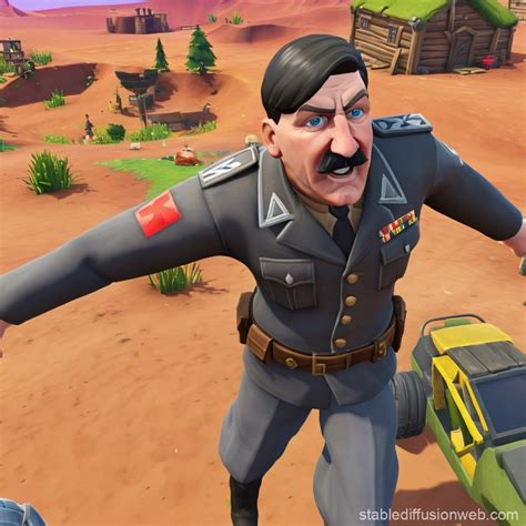 Hitler vs Stalin in Fortnite | Stable Diffusion Online