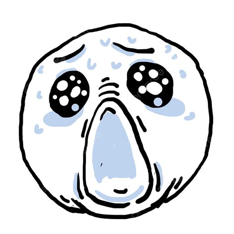 Scared Meme Face Transparent