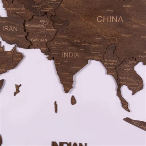 3D Wooden World Map – Archizy