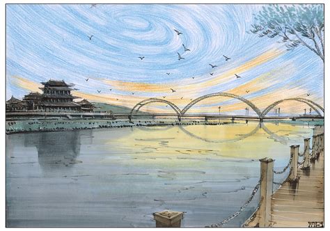 嘉峪关——马克笔风景教程|插画|商业插画|二十三木 - 原创作品