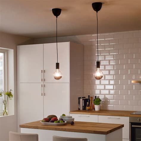 SUNNEBY cord set, black textile, 1.8 m (5'11") - IKEA