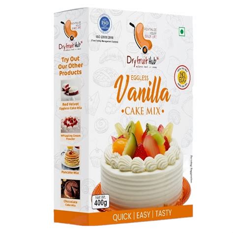 Dry Fruit Hub Vanilla Cake Premix 400gms, Premix For Cake, Vanilla Cake ...