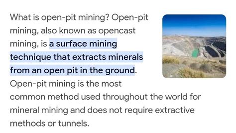 What is open caste minning...??? - Brainly.in