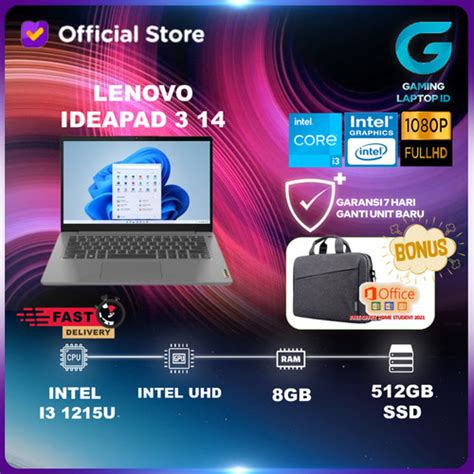 Promo LENOVO IDEAPAD SLIM 3 14 I3 1215 / I3 N305 8GB 512GB W11+OHS 14 ...