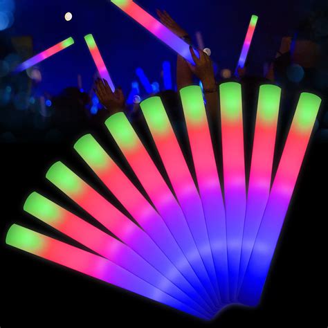 (Gazdag)Light up Foam Sticks 20pcs LED Foam Sticks Halloween Party ...