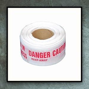 K T I® Caution Barricading Tape Warning Tape Roll Red and White Non ...