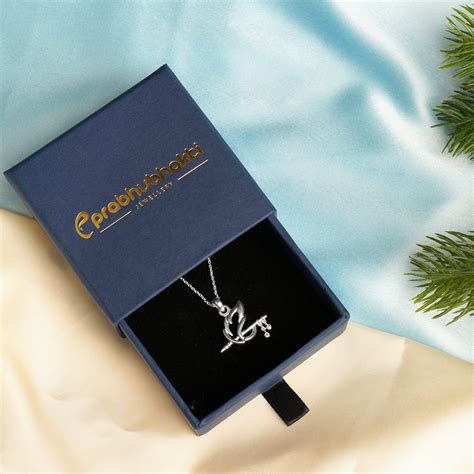 Shri Krishna Silver Pendants with Mor Pankh with Murli Design ...