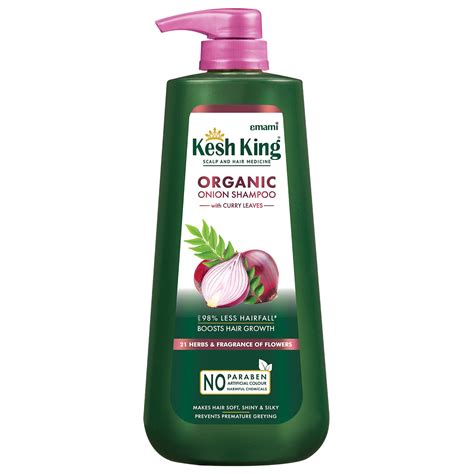 Buy Kesh King Organic Onion Shampoo With Curry Leaves Reduces Hair Fall ...