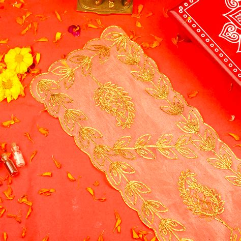 Divine Golden Mata Chunri | 19x 8.5" – ServDharm