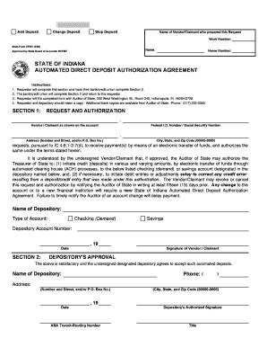 18 Printable direct deposit authorization form bank of america ...