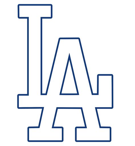 White Los Angeles Dodgers Icon, La PNG Transparent Background, Free ...