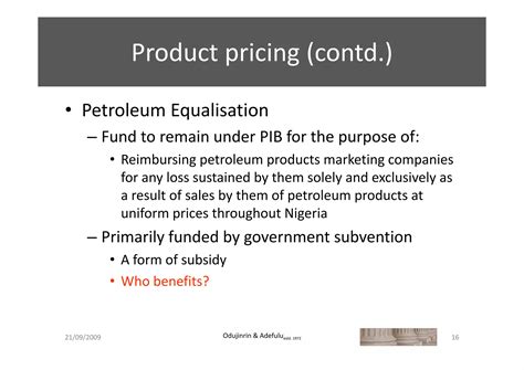 Nigerian Petroleum Policy (Downstream) | PDF