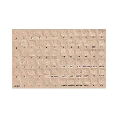DataCal Braille Keyboard Stickers for the Blind and Visually India | Ubuy