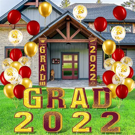 Buy 2022 Graduation Yard Signs Grad Party Supplies Graduation Banner ...