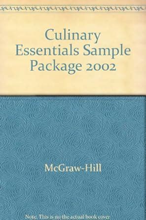 Culinary Essentials Sample Package 2002 : McGraw-Hill: Amazon.in: Books