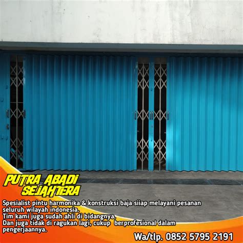 perbedaan pintu harmonika dengan folding gate terbaik