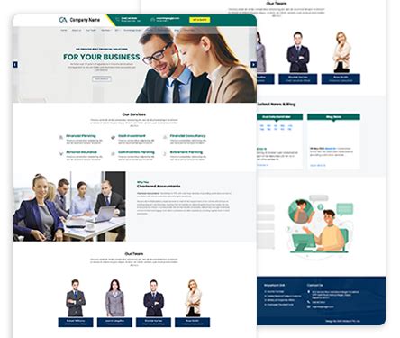 Get Responsive Website Design For CA Templates & Theme