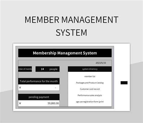 Member System 的图像结果