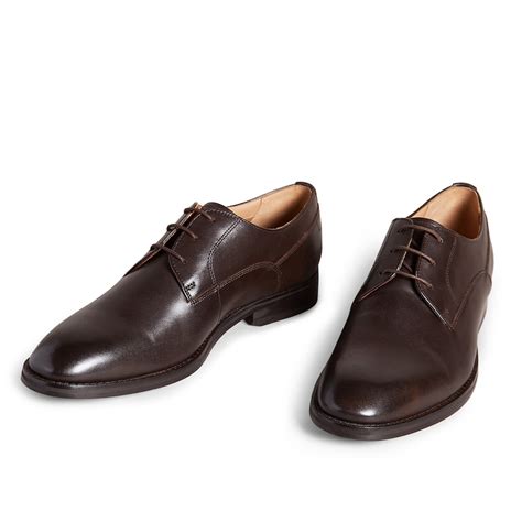 Buy Men Brown Formal Leather Derby Shoes Online at The Collective - 871733