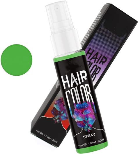 Temporary Hair Dye,Hair Colour Liquid, Crazy Green Hair Spray Temporary ...
