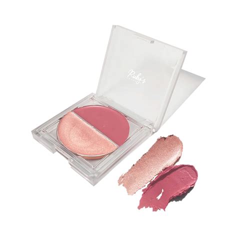 Buy Ruby's Organics Creme Blush and Highlighter Duo - Deep Rose ...