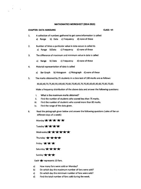 Image result for Class 6 Chapter Data Handling
