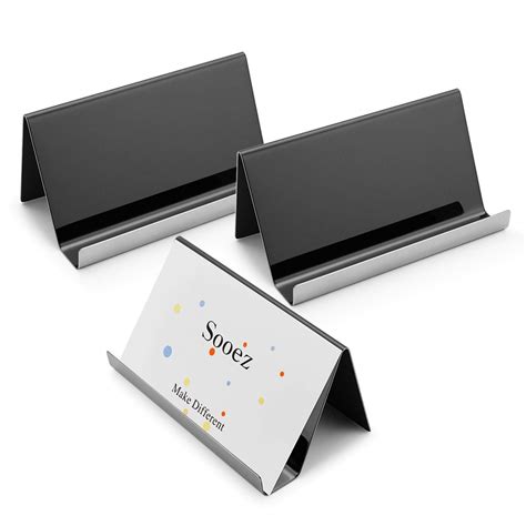 Metal Business Card Holders Stand For Desk 3 Pack Office | Desertcart INDIA