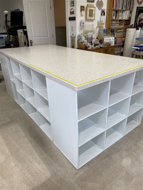 Easy large craft table with storage video tutorial – Artofit