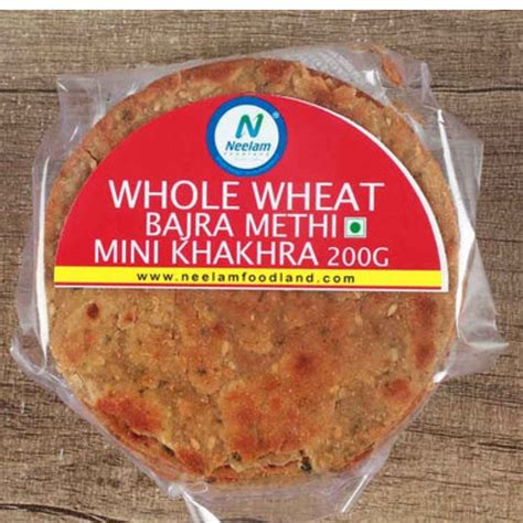 WHOLE WHEAT BAJRI METHI KHAKHRA 200G NEELAM – JITCO