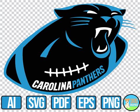 Carolina Panthers SVG NFL Football Sports Logo for Cricut | Etsy