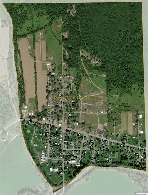 Map of Knoxville borough, Pennsylvania - Thong Thai Real