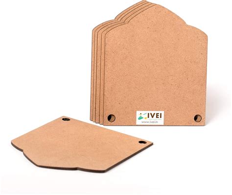 IVEI DIY Wood Sheet Craft - MDF Cutouts Bunting/Toran - Scallop Painti ...