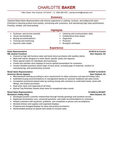 Customer Service Rep Resume Sample 的图像结果