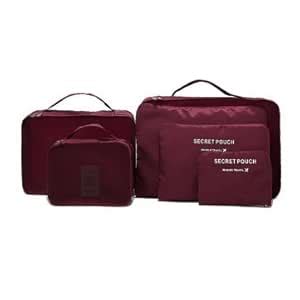 Generic 6Pcs Waterproof Travel Storage Bags Packing Cube Clothes Pouch ...
