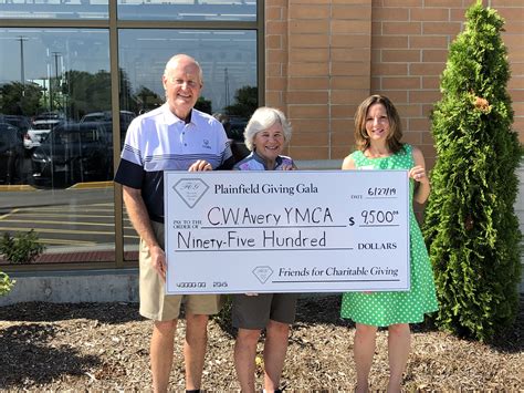 C.W. Avery Family YMCA Receives $9,500 Donation — Greater Joliet Area YMCA