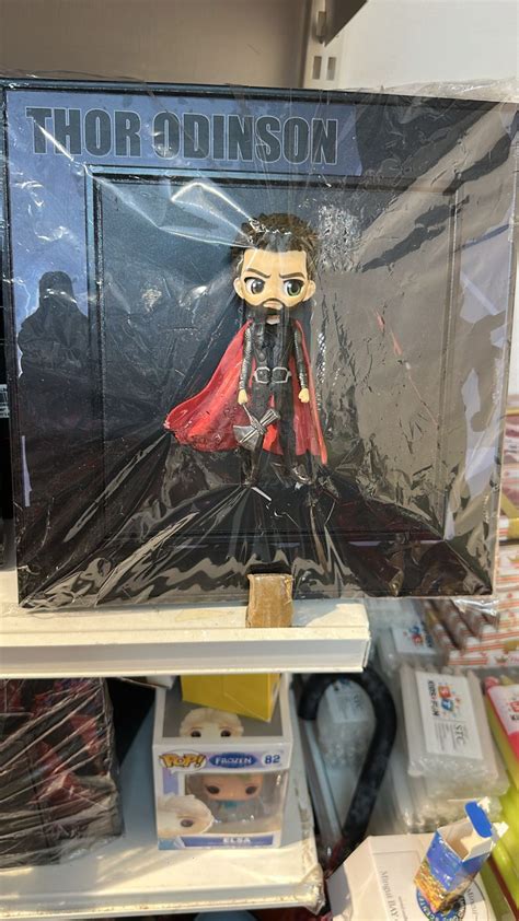 Spider-Man, Thor, and Harry Potter Collectible Figure Trio in Display ...