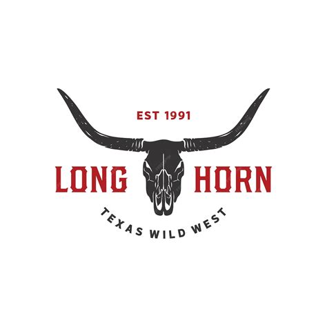 Premium Vector | Texas longhorn cow country western bull cattle vintage ...