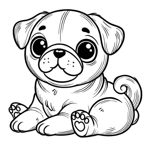 Pug coloring pages - ColoringLib