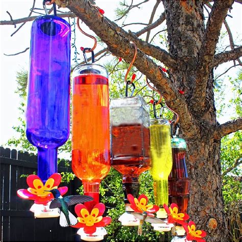 DIY Hummingbird Feeder Kit - Recycled Bottle Hanging Flower Feeder for ...