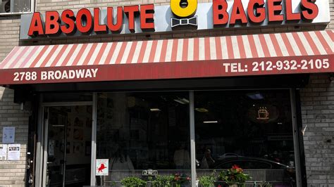 When is Absolute Bagels re-opening on the Upper West Side in NYC?