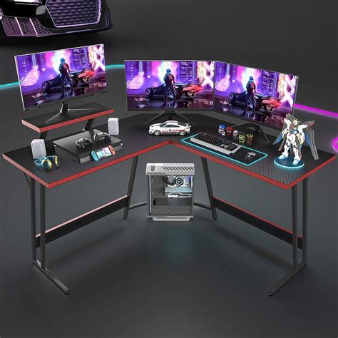 Devoko L Shaped Gaming Desk Computer Desk 51” India | Ubuy