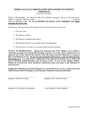 Mortgage Loan Disclosure Statement - Fill Online, Printable, Fillable ...