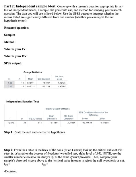Image result for Independent Sample T-Test Example Solved